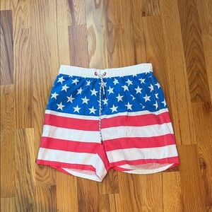 American Flag Swim Shorts